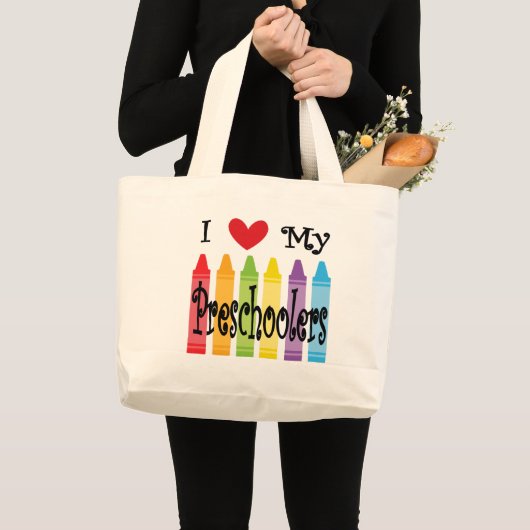voorschoolse leraar grote tote bag (Voorkant (product))