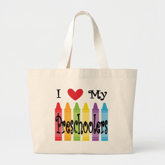 voorschoolse leraar grote tote bag (Voorkant)
