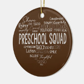 Voorschoolse leraar leraar Terug naar schooldag Keramisch Ornament (Links)