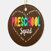 Voorschoolse leraar leraar Terug naar schooldag Keramisch Ornament (Links)