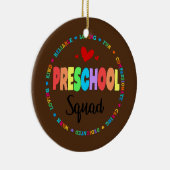 Voorschoolse leraar leraar Terug naar schooldag Keramisch Ornament (Rechts)