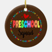 Voorschoolse leraar leraar Terug naar schooldag Keramisch Ornament (Achterkant)