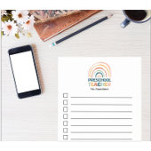 Voorschoolse leraar retro kleuren boho regenboog post-it® notes