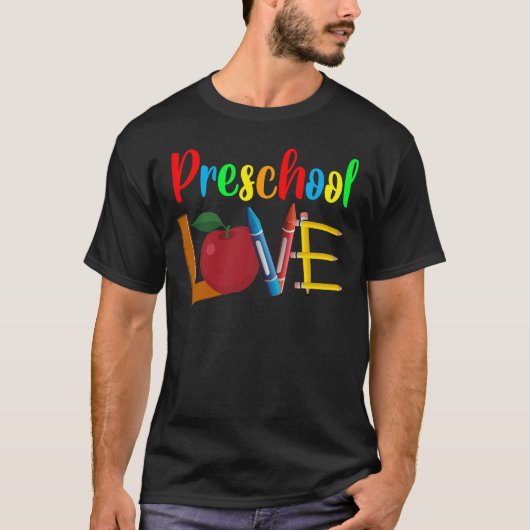 voorschoolse liefde t-shirt (Voorkant)