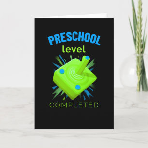 Voorschoolse niveau voltooid kaart