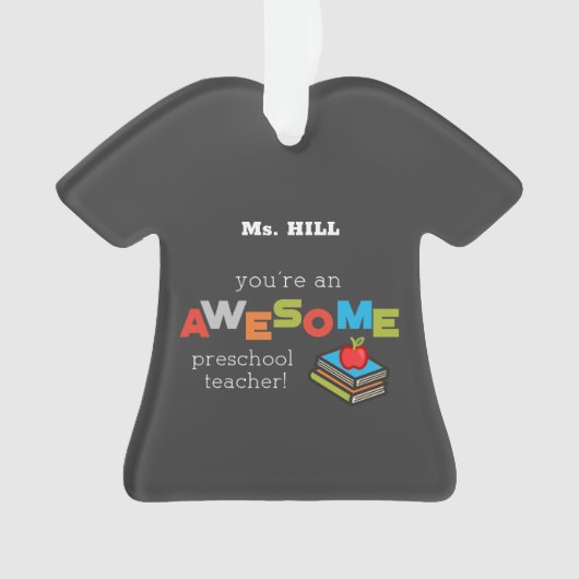 Voorschoolse onderwijsdag, Geweldige Ornament (voorkant)