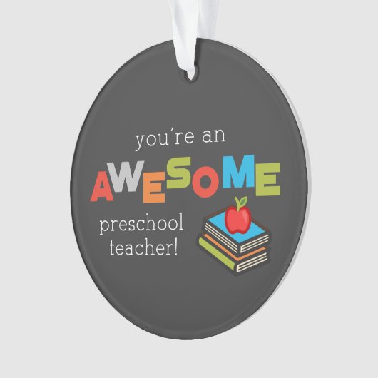 Voorschoolse onderwijsdag, Geweldige Ornament (voorkant)