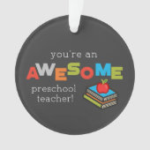 Voorschoolse onderwijsdag, Geweldige Ornament (voorkant)