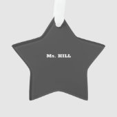 Voorschoolse onderwijsdag, Geweldige Ornament (achterkant)