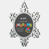 Voorschoolse onderwijsdag, Geweldige Tin Sneeuwvlok Ornament (Rechts)