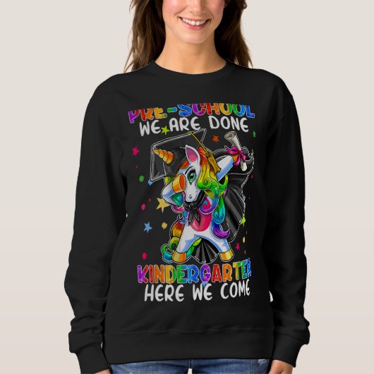 Voorschoolse Pop is het Unicorn Trui (Voorkant)