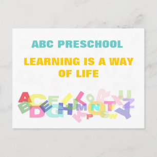 Voorschoolse reclame briefkaart