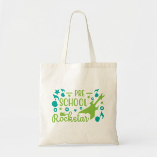 voorschoolse rockster tote bag