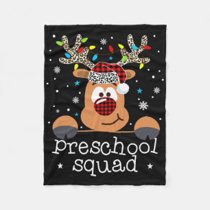 Voorschoolse selectie plaid rendier santa muts ler fleece deken