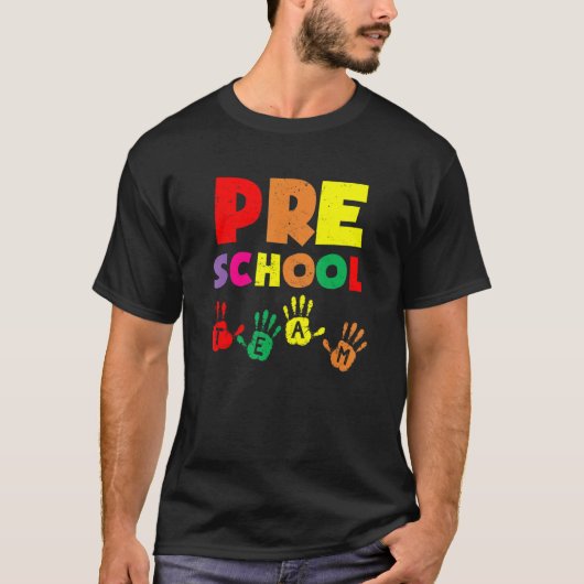Voorschoolse training team — Terug naar school T-shirt (Voorkant)