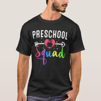 Voorschoolse Vierkant Zesde lerarenteam Terug naar T-shirt