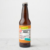 Voorschrift Bier Waarschuwingslabel Grappig Gepers Etiket (Voorkant)