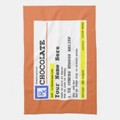 Voorschrift Chocolade Gepersonaliseerd keukenhandd Theedoek (Verticaal)