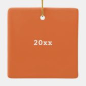 Voorschrift Chocolade Gepersonaliseerde patiëntenn Keramisch Ornament (Achterkant)