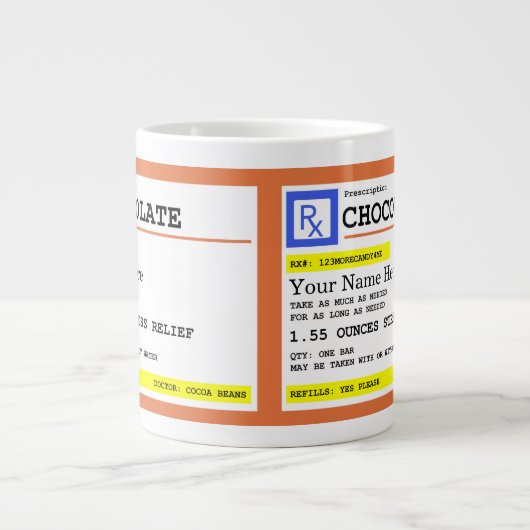 Voorschrift Chocolade naam Grote Koffiekop (Voorkant)