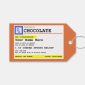 Voorschrift Chocolade op maat Cadeaulabel (Voorkant (Horizontaal))