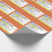 Voorschrift Chocolade op maat Cadeaupapier (Hoek)
