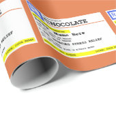 Voorschrift Chocolade op maat Cadeaupapier (Rol Hoek)