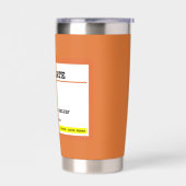 Voorschrift Chocolade op maat Geïsoleerde Drinkbeker (Links)