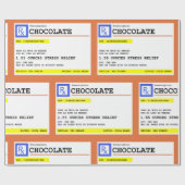 Voorschrift Chocoladepatroon Humoureus Cadeaupapier (Vlak)