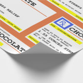 Voorschrift Chocoladepatroon Humoureus Cadeaupapier (Hoek)