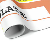 Voorschrift Chocoladepatroon Humoureus Cadeaupapier (Rol Hoek)