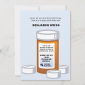 Voorschrift Fles apotheker Afstuderen Invitati Kaart (Voorkant)