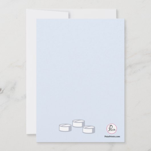 Voorschrift Fles apotheker Afstuderen Invitati Kaart (Achterkant)