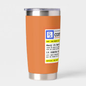 Voorschrift Koffievierkant gepersonaliseerd Geïsoleerde Drinkbeker (Rechts)