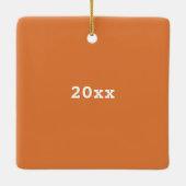 Voorschrift Koffievierkant gepersonaliseerd Keramisch Ornament (Achterkant)