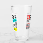 Voorschrift Margarita Funny Warning Label Glas (Links)