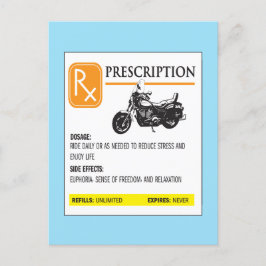 Voorschrift Motorfiets Grappig Briefkaart