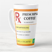 Voorschrift Ontworpen Latte Mok (Linkerhoek)