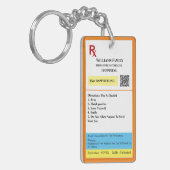 Voorschrift Ontworpen Sleutelhanger (Voorkant Links)