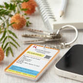 Voorschrift Ontworpen Sleutelhanger (Voorkant Rechts)