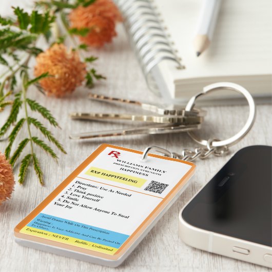 Voorschrift Ontworpen Sleutelhanger (Voorkant Rechts)