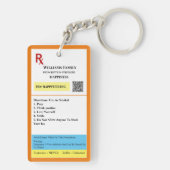 Voorschrift Ontworpen Sleutelhanger (achterkant)