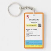 Voorschrift Ontworpen Sleutelhanger (Voorkant)