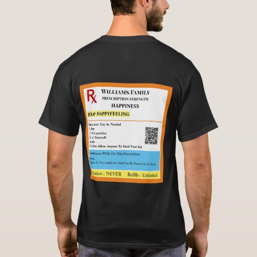 Voorschrift Ontworpen T-shirt (Achterkant)
