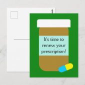 Voorschrift Renewal Pharmaceuticals Briefkaart (Voorkant / Achterkant)