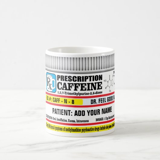 Voorschrift RX Caffeine Koffiemok (Center)