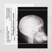 Voorschrift Uitnodigen met voet in mond-röntgenstr Kaart (Voorkant / Achterkant)