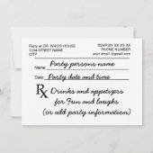 Voorschrift Uitnodigen met voet in mond-röntgenstr Kaart (Achterkant)