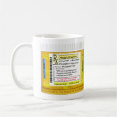 Voorschrift voor geluk koffiemok (Links)