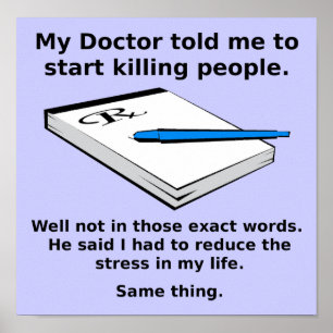 Voorschrift voor het afmaken van het grappige Post Poster